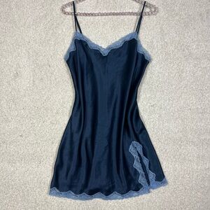 Victoria's Secret Midnight Blue Lace Slip
